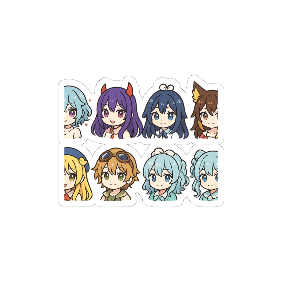 Indie Vtuber Bao Numi Shylily Sinder Dokibird Dooby Mint Die-Cut Vinyl Decal Sticker