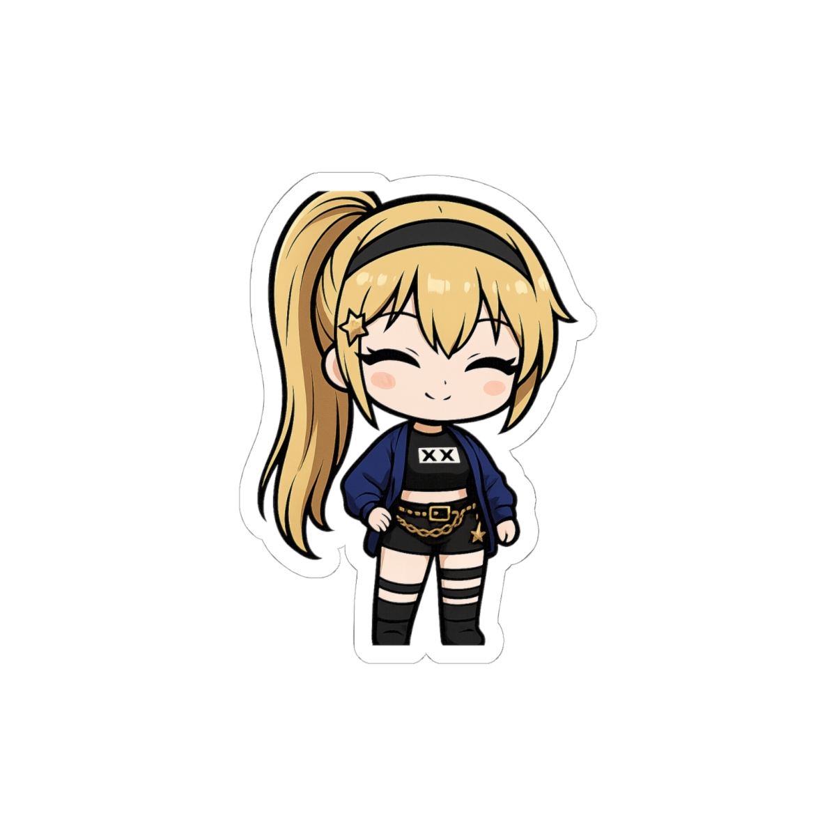 DokiBird Alt Girl Outfit Vtuber Sticker | Playful Vinyl Decal