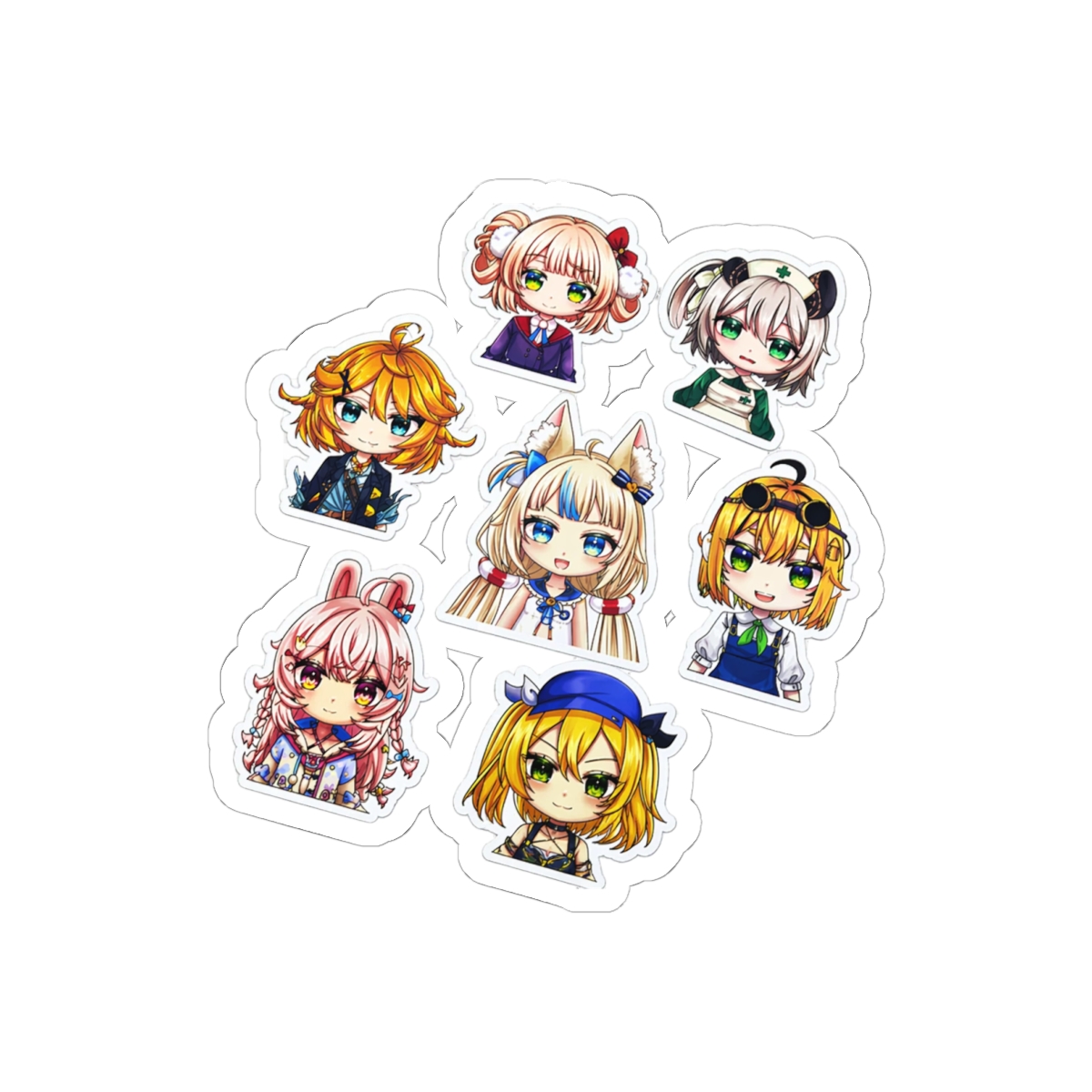 Kawaii Anime Character Stickers | Cute Vinyl Decals