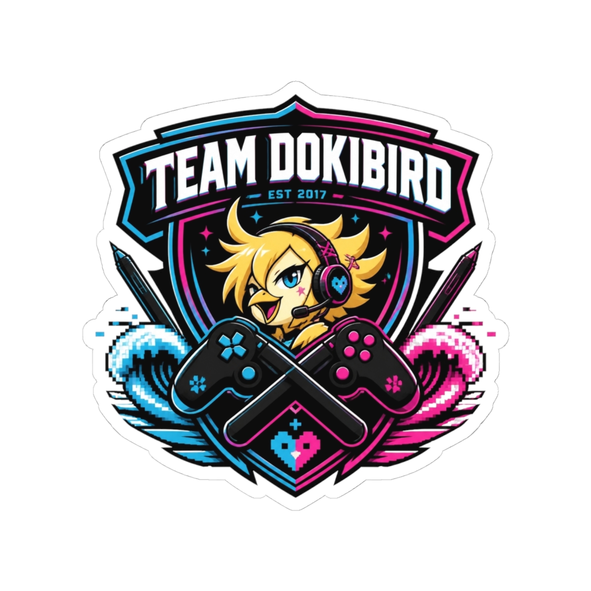 Dokibird "Team Dokibird - Est 2017" Sticker